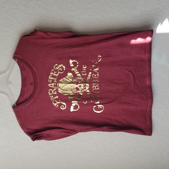 Disney Pirates of the Caribbean Logo Dolman T-Shirt women's XL - Picture 1 of 11